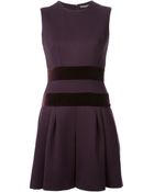 Alexander McQueen A-Line Mini Dress - Lyst