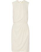 L'Agence Draped Crepe Dress - Lyst