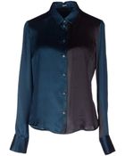 Jil Sander Navy Long Sleeve Shirt - Lyst