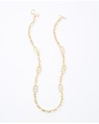 Ann Taylor Modern Classic Long Oval Link Necklace - Lyst