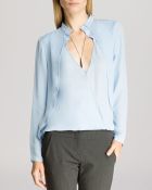 Halston Heritage Top - Draped Overlay - Lyst