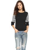 Top Secret Ashton Sweater - Black/Snow Leopard - Lyst