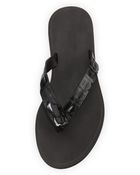 Bottega Veneta Mens Crocodile Thong Sandal - Lyst