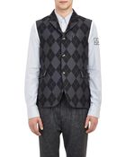Moncler Gamme Bleu Argyle Vest - Lyst