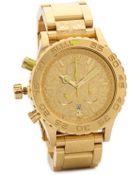 Nixon 42-20 Chrono Watch - Gold/Neon Yellow - Lyst