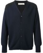 Marni Contrast Sleeve Cardigan - Lyst