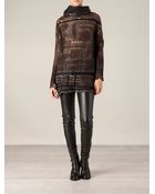 Avant Toi Distressed Turtleneck Sweater - Lyst