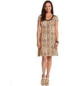 Karen Kane Filigree Print A-Line Dress - Lyst