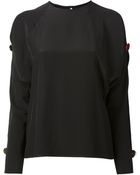 Chloé Shoulder Cut Out Blouse - Lyst