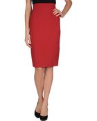 Jonathan Saunders Knee Length Skirt - Lyst