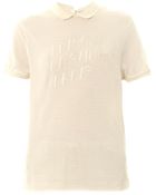 Maison Kitsuné Embroidered Logo Polo Shirt - Lyst