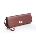 Givenchy Red Calfskin 'Shark' Long Wristlet Clutch - Lyst
