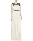 Catherine Deane Othena Lace Yoke Long Gown - Lyst