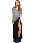 Free People Asymmetrical Maxi Drape Skirt - Lyst