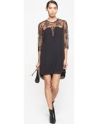 Mason by Michelle Mason Long Sleeve Shift Dress - Lyst
