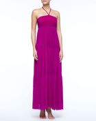 Jean Paul Gaultier Tiered Jersey Maxi Dress - Lyst