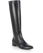 Prada Leather Knee-High Boots - Lyst