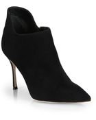 Sergio Rossi Blink Suede Booties - Lyst