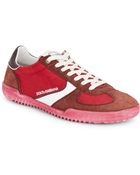 Dolce & Gabbana Colorblock Suede & Leather Sneakers - Lyst