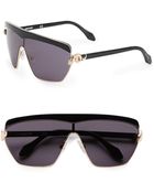 Roberto Cavalli Shield Snake Detail Sunglasses - Lyst