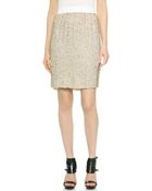 3.1 Phillip Lim Sequin Pencil Skirt - White/Gold - Lyst