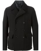 Fay Neoprene Peacoat - Lyst