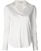 Marc Jacobs Placket Classic Collar Top - Lyst