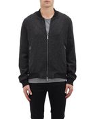 Lot78 Herringbone Tweed Bomber Jacket - Lyst