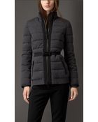 Burberry Wool Blend Down-Filled Puffer Jacket - Lyst
