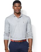 Polo Ralph Lauren Long Sleeved Pima Soft Touch Polo Shirt - Lyst