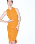 Narciso Rodriguez Sleeveless Crepe Dress - Lyst