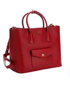Prada Fuoco Saffiano Leather Tote Bag - Lyst
