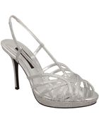 Nina Fonda Glitter High-Heel Sandals - Lyst