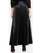 Karen Millen Maxi Pleated Skirt - Lyst