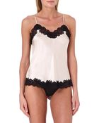 Nk Imode Lace-Detailed Silk Camisole - Lyst