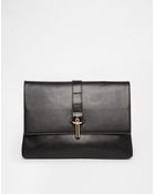 Asos Metal Bar Slot Through Clutch Bag - Lyst