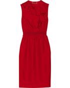 Giambattista Valli Ruffled Silktwill Dress - Lyst
