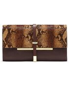 Vince Camuto Leila Leather Clutch - Lyst
