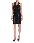 Versace Sequin Strap Bodycon Dress - Lyst