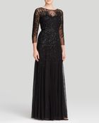 Adrianna Papell Gown - Beaded Illusion - Lyst