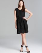 Two By Vince Camuto Cap Sleeve Embroidered Dress - Lyst