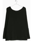 Violeta By Mango Dolman-Sleeve T-Shirt - Lyst