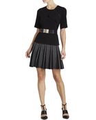 BCBGMAXAZRIA Cadie Zippered-Ruffle Peplum Top - Lyst