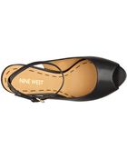 Nine West Lienna Peep Toe Wedge - Lyst