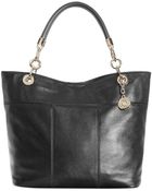 Tommy Hilfiger Leather Th Signature Tote - Lyst