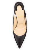 Christian Louboutin Apostrophe Red-Sole Slingback Pump - Lyst
