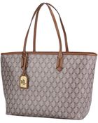 Lauren by Ralph Lauren Checked Blackwell Tote Bag - Lyst