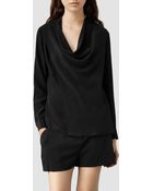 AllSaints Rina Shirt - Lyst
