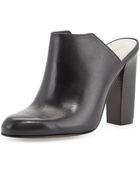 Pour La Victoire Verdi Leather Mule Slide - Lyst