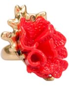 Oscar de la Renta Resin Coral Ring - Lyst
